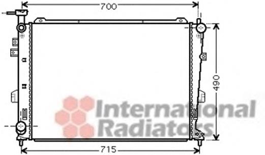 Radiador de esfriamento de motor 83002103 VAN Wezel