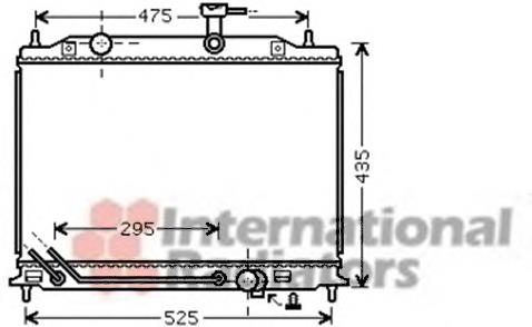 4117084X Polcar radiador de esfriamento de motor