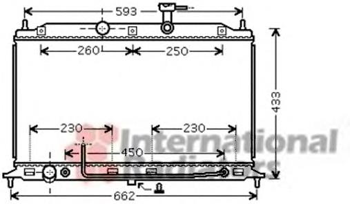 83002078 VAN Wezel radiador de esfriamento de motor