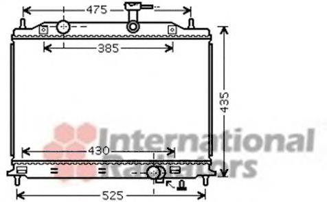 83002079 VAN Wezel radiador de esfriamento de motor