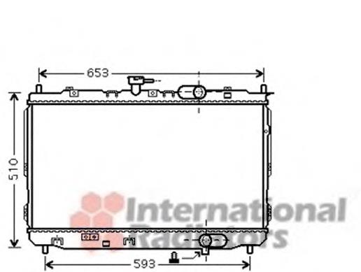 83002072 VAN Wezel radiador de esfriamento de motor