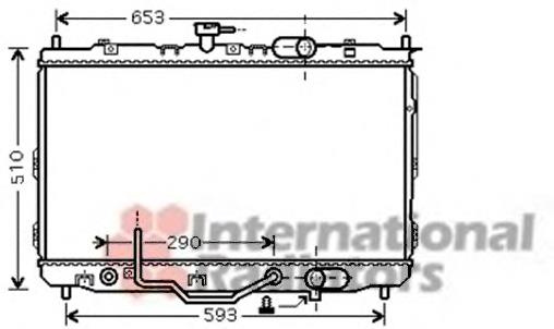 Radiador de esfriamento de motor 83002073 VAN Wezel