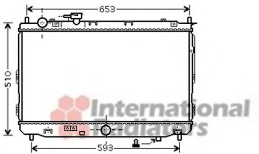 Radiador de esfriamento de motor 83002070 VAN Wezel