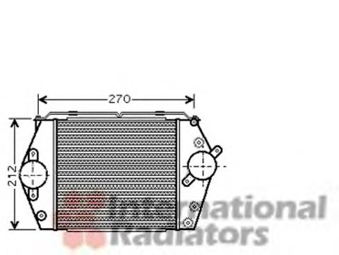 27004188 VAN Wezel radiador de intercooler