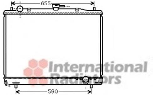 32002193 VAN Wezel radiador de esfriamento de motor