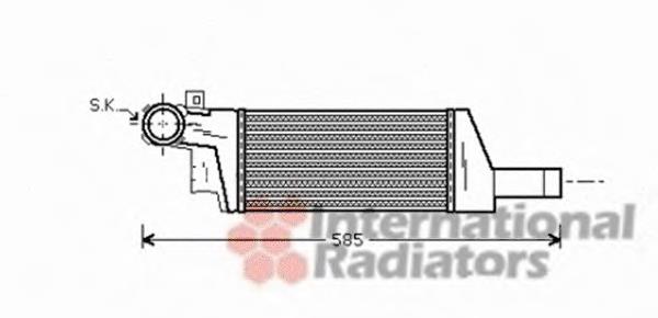 Radiador de intercooler Opel Corsa F08, F68