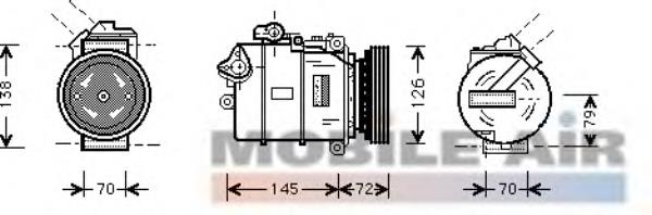 0600K226 VAN Wezel compressor de aparelho de ar condicionado