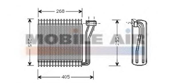 0700V041 VAN Wezel vaporizador de aparelho de ar condicionado