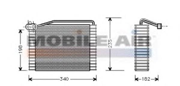 0300V142 VAN Wezel vaporizador de aparelho de ar condicionado