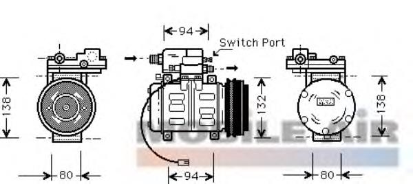 034260808C VAG compressor de aparelho de ar condicionado