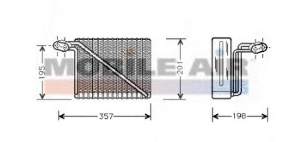 0300V148 VAN Wezel vaporizador de aparelho de ar condicionado