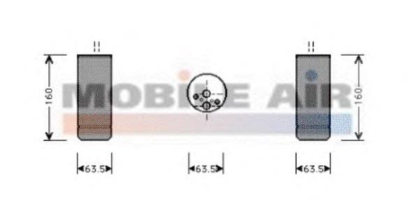 0600D063 VAN Wezel tanque de recepção do secador de aparelho de ar condicionado