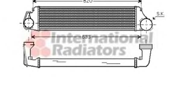 06004282 VAN Wezel radiador de intercooler