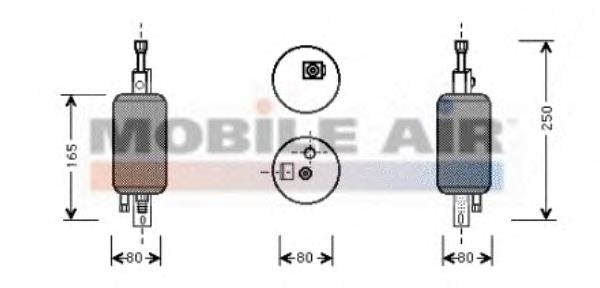 1700D029 VAN Wezel tanque de recepção do secador de aparelho de ar condicionado