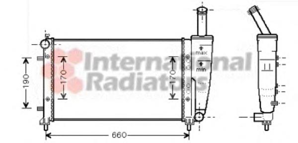 Радиатор 17002290 VAN Wezel