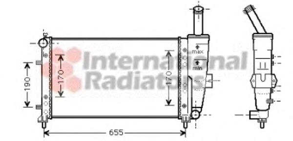 Радиатор 17002281 VAN Wezel