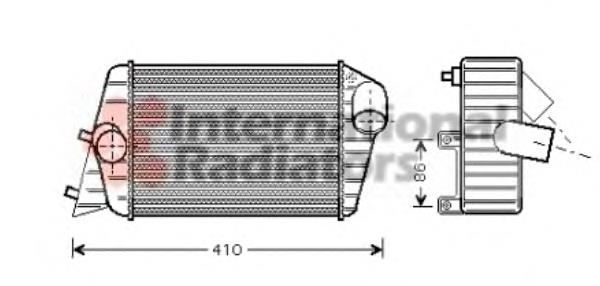 17004252 VAN Wezel radiador de intercooler