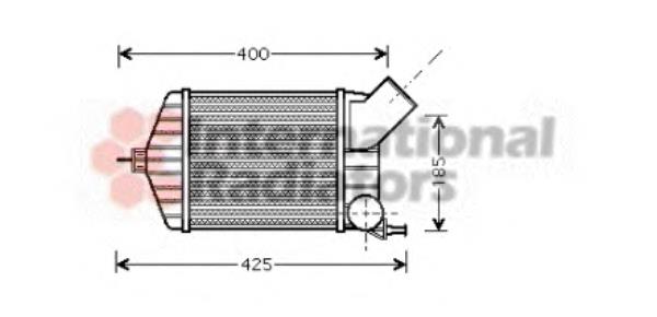 17004274 VAN Wezel radiador de intercooler