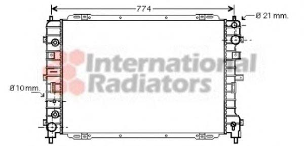 18002346 VAN Wezel radiador de esfriamento de motor