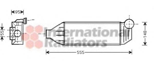 18004309 VAN Wezel radiador de intercooler