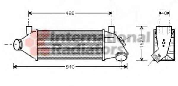 18004315 VAN Wezel radiador de intercooler