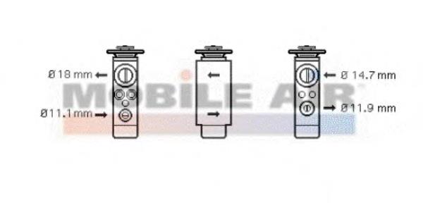 18001380 VAN Wezel válvula trv de aparelho de ar condicionado