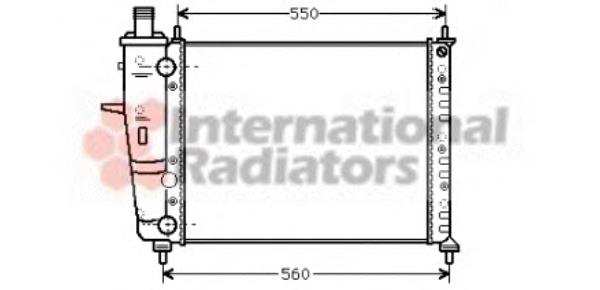 17002230 VAN Wezel radiador de esfriamento de motor