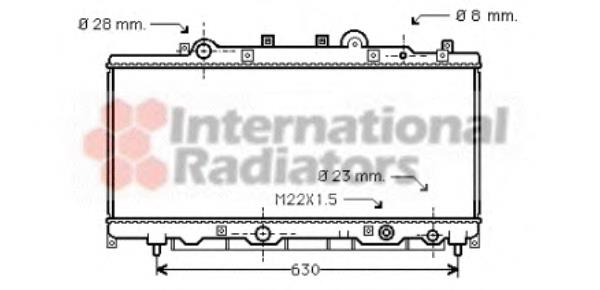 Radiador de esfriamento de motor 17002199 VAN Wezel