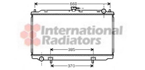 13002220 VAN Wezel radiador de esfriamento de motor