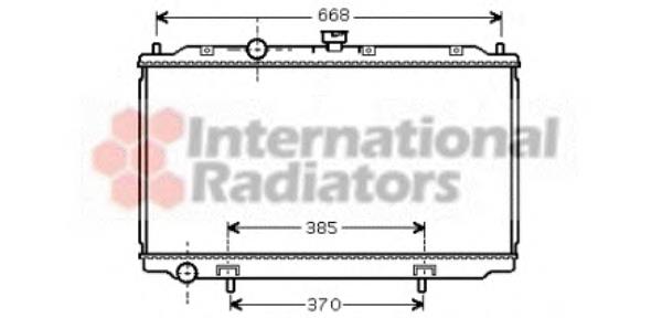 13002221 VAN Wezel radiador de esfriamento de motor