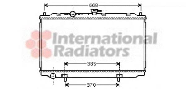 13002215 VAN Wezel radiador de esfriamento de motor