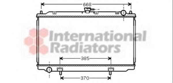 13002216 VAN Wezel radiador de esfriamento de motor