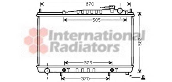 13002232 VAN Wezel radiador de esfriamento de motor