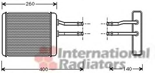 Radiador de forno (de aquecedor) 01006072 VAN Wezel