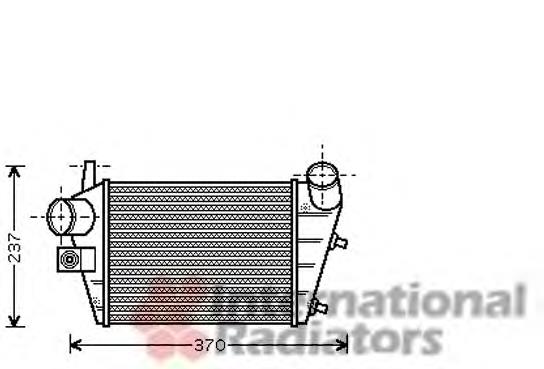 01004085 VAN Wezel radiador de intercooler