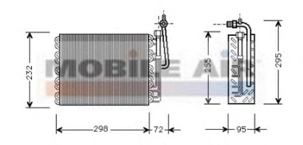 60801484 Fiat/Alfa/Lancia vaporizador de aparelho de ar condicionado