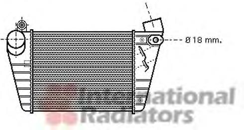 03004185 VAN Wezel radiador de intercooler