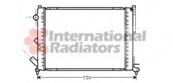 Radiador de esfriamento de motor 43002301 VAN Wezel