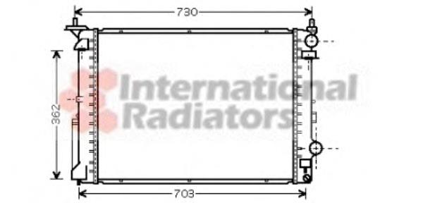 6025316378 Renault (RVI) radiador de esfriamento de motor