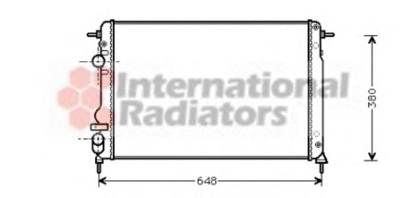 43002312 VAN Wezel radiador de esfriamento de motor