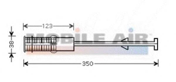 4000D264 VAN Wezel tanque de recepção do secador de aparelho de ar condicionado