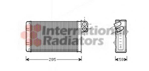 40006240 VAN Wezel radiador de forno (de aquecedor)