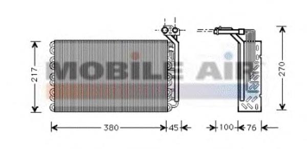 4000V010 VAN Wezel vaporizador de aparelho de ar condicionado