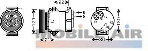 4300K103 VAN Wezel compressor de aparelho de ar condicionado