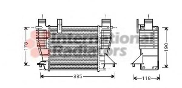 43004338 VAN Wezel radiador de intercooler