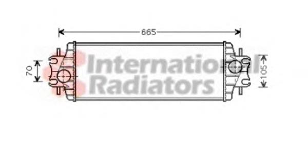 43004328 VAN Wezel radiador de intercooler