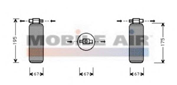 4300D015 VAN Wezel tanque de recepção do secador de aparelho de ar condicionado