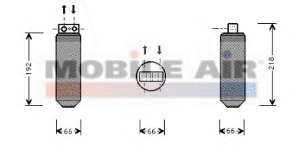 3700D291 VAN Wezel tanque de recepção do secador de aparelho de ar condicionado