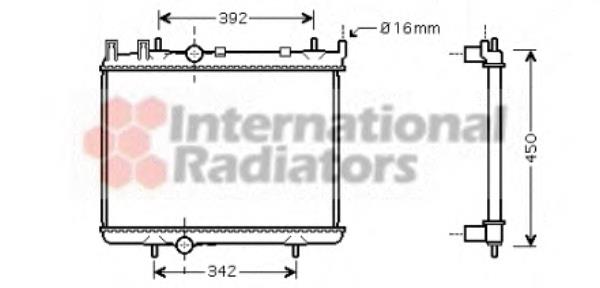 Radiador de esfriamento de motor 40002263 VAN Wezel