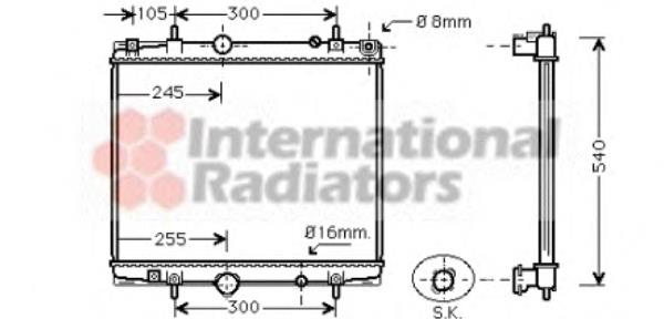 Radiador de esfriamento de motor 40002237 VAN Wezel